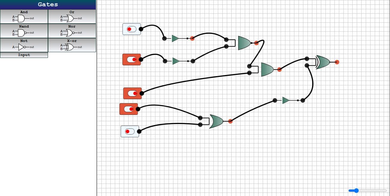 Logic board simulator
